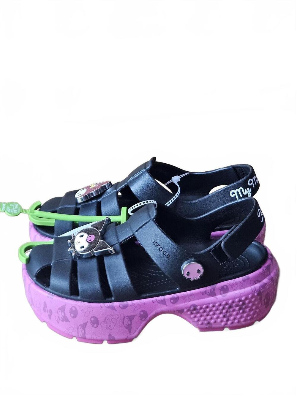 Crocs Women's Sanrio My Melody/Kuromi Stomp Platform Sandals Womens Size 7 - Picture 4 of 7